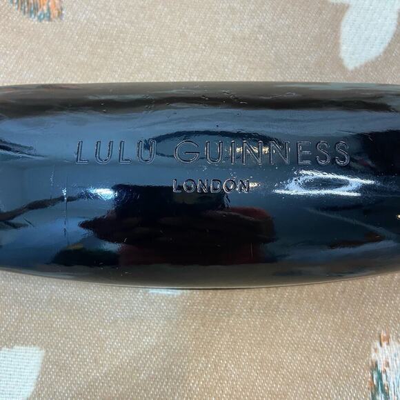 LULU GUINNESS LONDON HardCase Eyeglasses Sunglasses Reading Glasses Shinny Blk - Picture 2 of 7